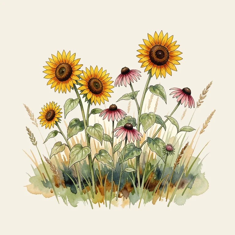 Prairie wildflower garden